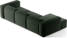 Zöld sarokkanapé (bal oldali-heverő résszel) Bergamo – Cosmopolitan Design