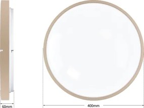 Brilagi - LED dimmelhető lámpatest GLASS POOL DOUBLE LED/48W/230V 40 cm bézs + távirányító