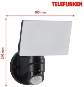 Telefunken 304305TF - LED Kültéri fali lámpa érzékelős LED/24W/230V IP44