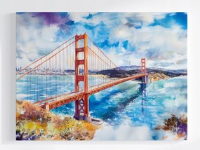 Poszter Golden Gate Bridge San Francisco Akvarell 100x75