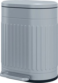 HOMCOM 20 l pedálos szemetes fedéllel és lábpedállal, levehető belsővödör, lassan záródó, szürke (36,5 × 31,2 × 45 cm) | Aosom