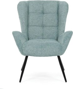 Fotel (füles), kék, szövet, AK-H9206 BLUE2