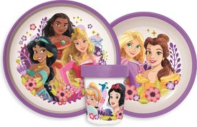 Disney Hercegnők Courageous Heart csúszásmentes étkészlet, micro műanyag szett
