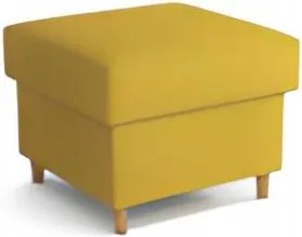 Puff tárolórekesszel fa lábbal