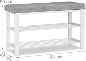 Cipősszekrény 80 x 33 x 50 cm fehér CS06-80