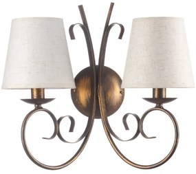 ONLI - Fali lámpa POMPEI 2xE14/6W/230V bronz