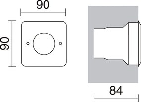 Novolux NAT-LED 213A-L1002F-30 Kerti lámpa 1x1,5W/LED IP68