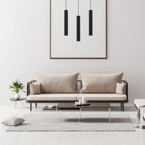 Csillár zsinóron HUDSON 3xGU10/8W/230V fekete