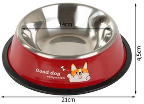 FIDO narancssárga fémtál kutyáknak/macskáknak