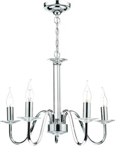 Dar Lighting Pique PIQ0550 Csillár 5x40w/e14 ip20