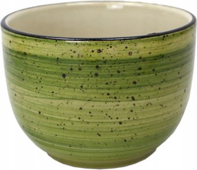 Müzlitartó tál 12 cm kézzel festett Rustic Green