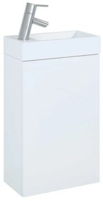 AREZZO design MINI 40 1 ajtós fehér (alsószekrény + mosdó)
