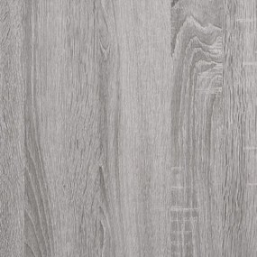 szürke sonoma színű szerelt fa tálalószekrény 80x33x70 cm