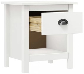 Hill 2 db tömör fenyőfa éjjeliszekrény 46 x 35 x 49,5 cm