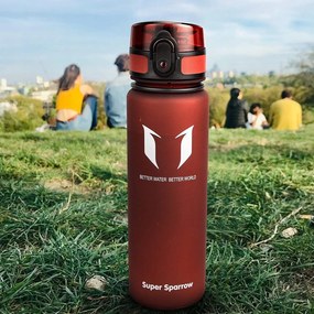 Sparrow kulacs 750 ml dark red átlátszó