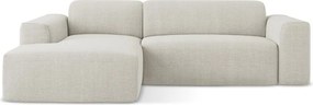 Bézs sarokkanapé (bal oldali-heverő résszel) Keli – Makamii