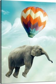 Vászonkép Absztrakt Repülő elefánt Művészet 80x120 cm