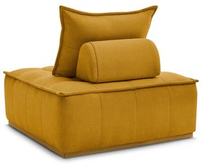 Mustársárga zsenília fotel Elisa – Bobochic Paris