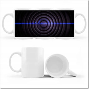 Fényképes bögre Zenés hullám