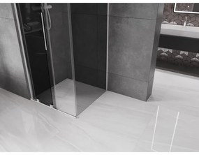 Mexen Velar, zuhanykabin tolóajtóval 120 x 120 cm, 8mm szürke üveg, króm, 871-120-120-41-01