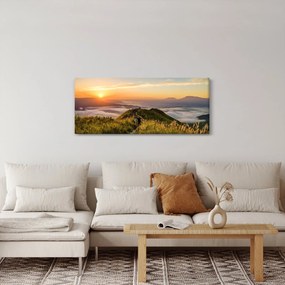A hegy naplementekor képe (120x50 cm)
