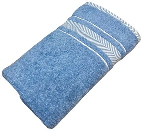 Frottír törölköző deluxe Monaco kék 70x140cm TiaHome