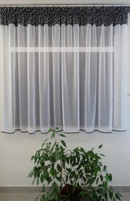 Mg Függöny Enzo Öv Ezüst 300x160cm pol szalaggal