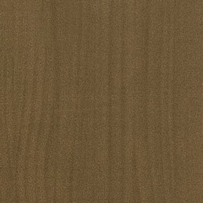 mézbarna tömör fenyőfa ágykeret 200x200 cm
