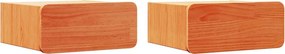 vidaXL Éjjeli asztal fiókkal 2 pcs Faggyú barna 39 x 34 x 16,5 cm