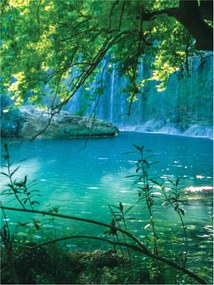 Fotótapéta Vízesés Zöld paradicsom vinil természet 184x254 +ragasztó