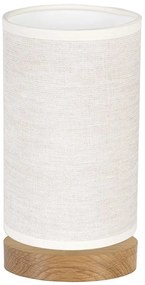 Spot-Light DO70884174 - Asztali lámpa FIRE 1xE27/25W/230V tölgy/bézs