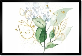 Poszter keretben 60x40 Örökzöld gumi tree