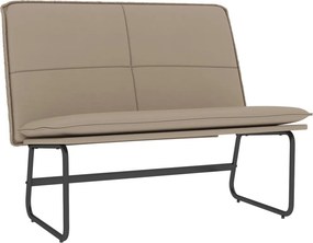 vidaXL kávészínű műbőr pad 100 x 75 x 76 cm