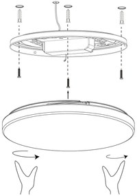 Eglo 900001 - LED Dimmelhető mennyezeti lámpa TOTARI-Z LED/19,2W/230V 2700-6500K
