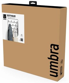 Fekete-natúr színű fém ajtófogas 36 cm Estique – Umbra