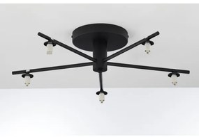 Jupiter 2046 - Felületre szerelhető csillár PRATO 5xG9/10W/230V fekete/átlátszó