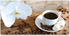 Konyhai panel Kávéscsésze 120x60 cm Ragasztó