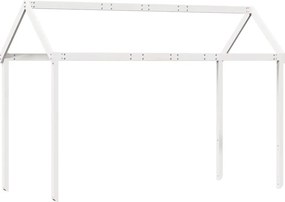 vidaXL fehér tömör fenyőfa gyerekágytető 217 x 85,5 x 154 cm