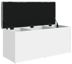 fehér szerelt fa tárolópad 102 x 42 x 45 cm