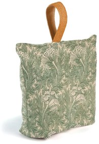 Green Flowers zöld textil ajtótámasz - Tierra Bella