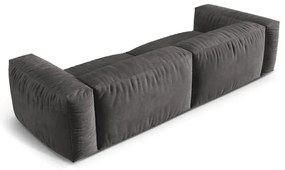 Szürke bársony moduláris kanapé 320 cm Martina – Micadoni