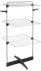 Szürke-ezüstszínű ruhaszárító 22 m Thunder – Metaltex