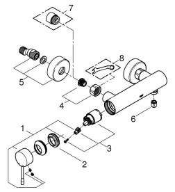 GROHE 33636001 - ESSENCE zuhanycsaptelep, polírozott króm