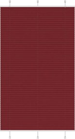 vidaXL pliszírozott redőny Bordeaux piros 120x200 cm szövetszélesség