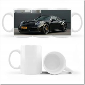 Fotó bögre Fekete Porsche Autó
