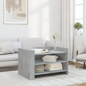 Betonszürke szerelt fa dohányzóasztal 80 x 50 x 50 cm