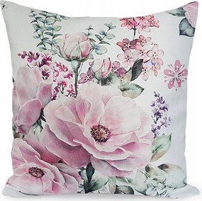 Dekorációs Párnahuzat 40x40 Puha Kedves Virágok