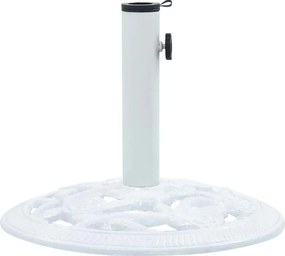 vidaXL fehér öntöttvas napernyőtalp 9 kg 40 cm