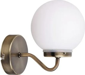 Rabalux beltéri fali lámpa e14 40w antik arany/fehér togo