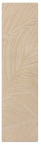 Bézs gyapjú futószőnyeg 60x230 cm Lino Leaf – Flair Rugs